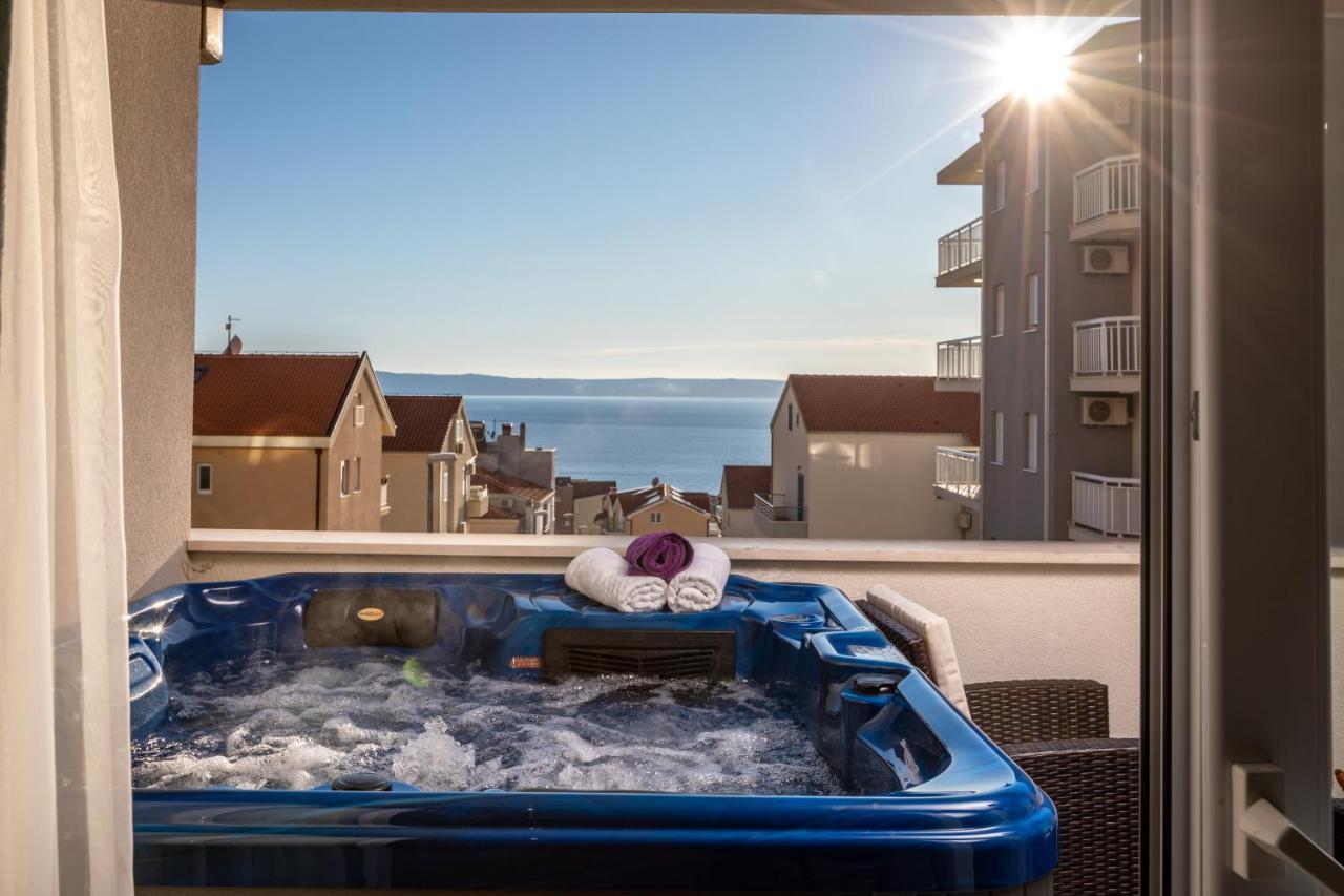 Apartament Luxury Apartman Sky With Sea View And Whirlpool Makarska Zewnętrze zdjęcie